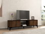 Hanah Home Soporte para TV Nogal y Negro